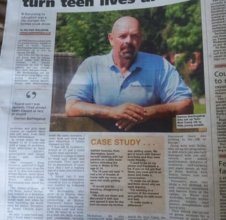 teencampsuk newspaper story