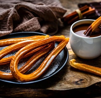 churros con chocolate