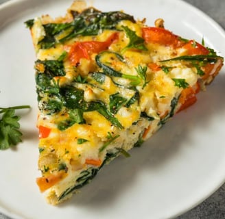 frittata on plate