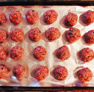 meatballs uncooked