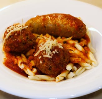 meatballs and sausage