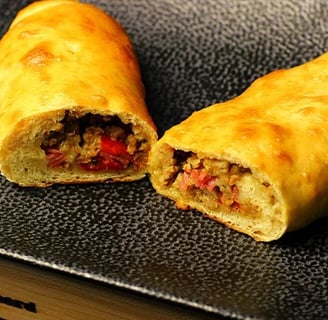 homemade sausage bread
