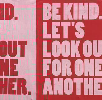 a poster board with a quote on it