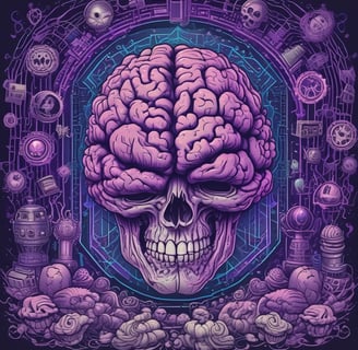 a skull - like skull - head with a skull headdressuck and a