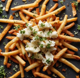 fries and ketchup