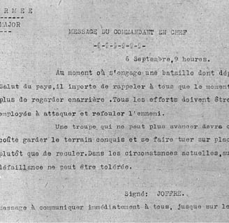 Message de Joffre