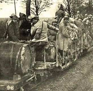 Le ravitaillement des soldats français
