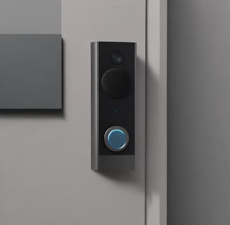 Google Home on white rack, videocitofono smart