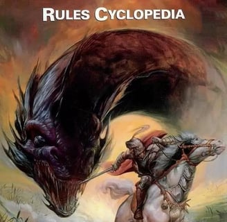 Picture of D&D Rules Cyclopedia.