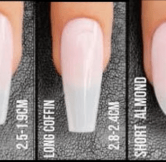 coffin and almond shapes are more abstract in the world or nail art. pure edgy and lots of power