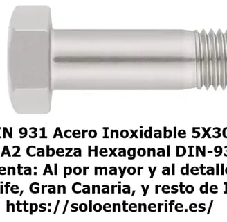 DIN 931 Tornillos Hexagonales en Acero Inoxidable Tornilleria A2 DIN-931