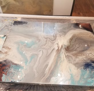 The making of Trilogy a tryptych - Artist- Renn