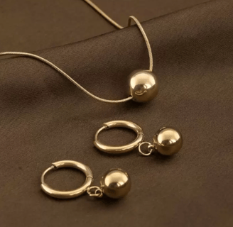 BALL NECKLACE & EARRINGS COMBO