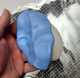 well-knotted two-component silicone paste