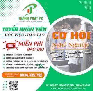 Tuyển Dụng Nhân Viên Học Việc Đào Tạo Ngành Kỹ Thuật Máy Tính Tại Hải Dương