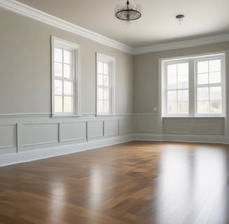 photo of white staircase
