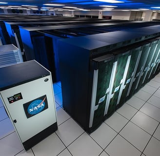 A photo of the NASA Supercomputers