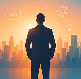 Portrait-style image symbolizing the passion and vision behind Natpu Solutions – A solo digital mark