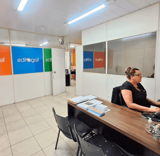 Escritório da empresa Editograf Gráfica offset em Florianópolis