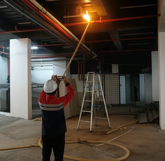 Pengujian Sprinkler Hidrant Oleh Pemadam Kebakaran
