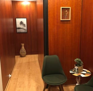 Fotografia do consultório de psicologia do psicólogo Afonso Rocha 
