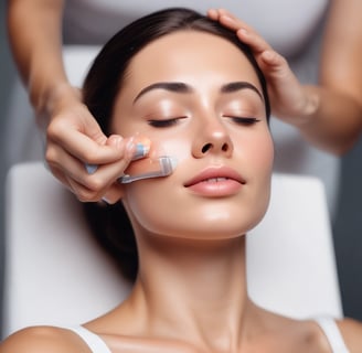 Tratamiento de láser o fotorejuvenecimiento facial