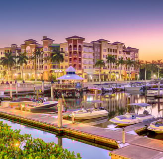 Waterfront view of Naples FL near Dr. Kristina Taranov’s dental and aesthetic clinic location