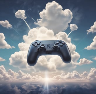 a white controller sitting on top of a wooden floor