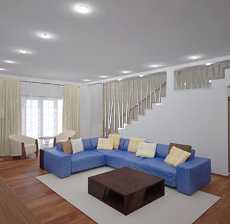  Projet de design " Maison familiale. Salon "