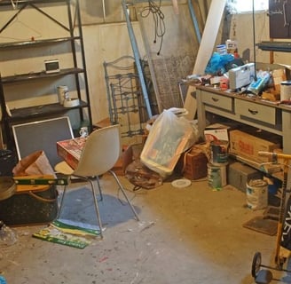 Objets triés avant mise en déchetterie agréée