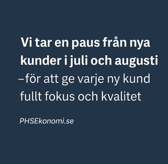 Färgblock med overlay text kring kvalitet
