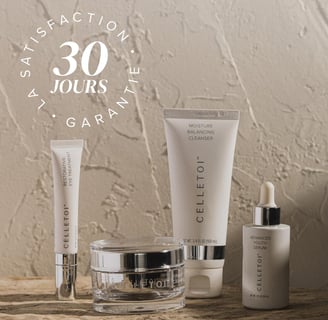 a number of beauty products on a table
