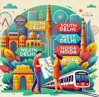 best area for rent in delhi