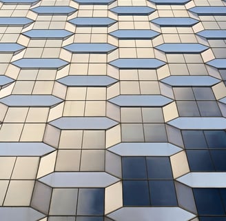 a building with a sky view of a building