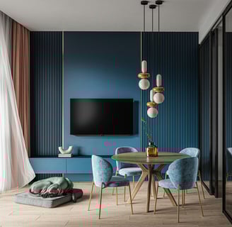 a living room with a tv and a television