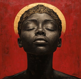 a woman with a crown on her head