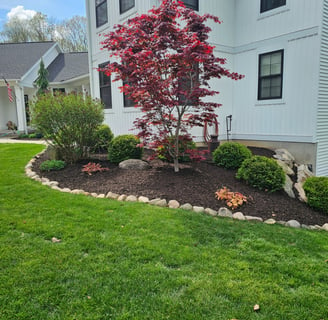 landscaping mulch installed