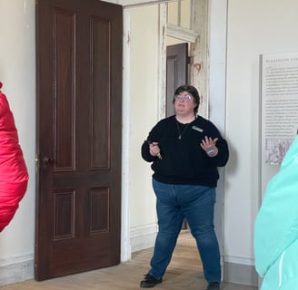 tour guide at Lakeport Plantation in Lake Village, Arkansas