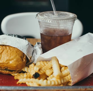 a tray with a hamburger burger king size burger king size