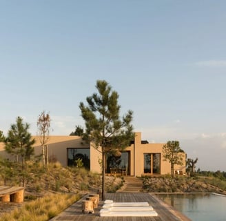 landscape of house with tree
