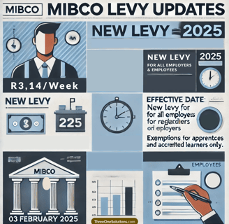 Infographic of MIBCO Levy Updates: 2025