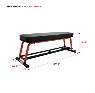 Flat weight bench