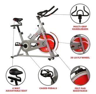 Exercise bike features