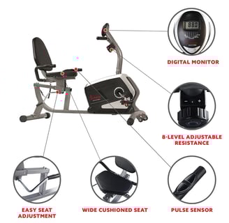 recumbent bike features