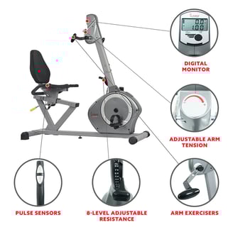 recumbent bike features