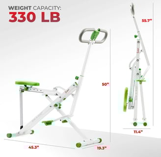 Row and ride exercise machine