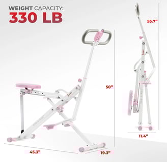 Row and ride exercise machine