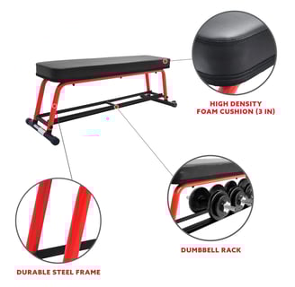 Flat weight bench