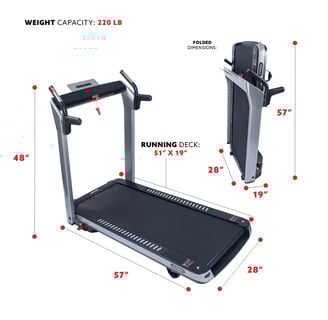 treadmill dimensions