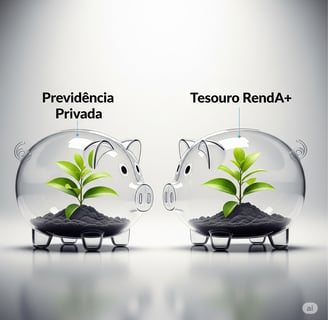 Comparativo de investimentos para aposentadoria: Previdência Privada e Tesouro RendA+